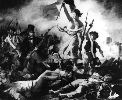 La Libertad guiando al pueblo, 28 de julio de 1830 de Eugène Delacroix