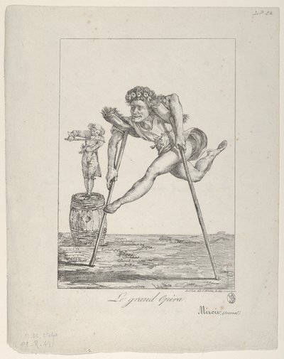 Le Grand Opéra, 1821 de Eugène Delacroix