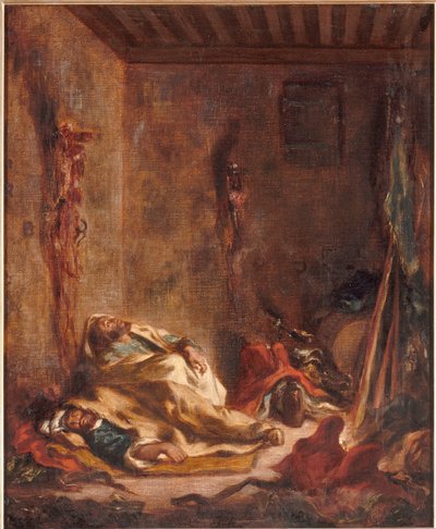 El cuerpo de guardia de Mequinez de Eugène Delacroix