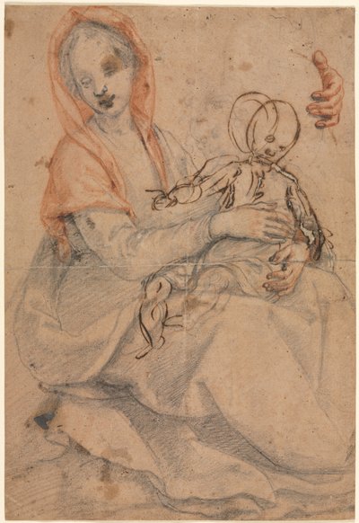 Madonna y niño de Eugène Delacroix