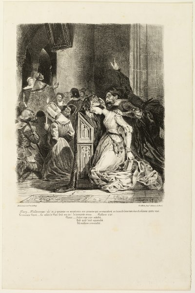 Margarita en la iglesia, de Fausto de Eugène Delacroix