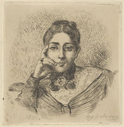 Retrato de Madame Frédéric Villot, 1833 de Eugène Delacroix