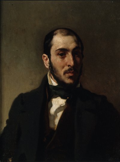Retrato del Arquitecto Eugène Laval 1818-1896, ca 1860 de Eugène Delacroix