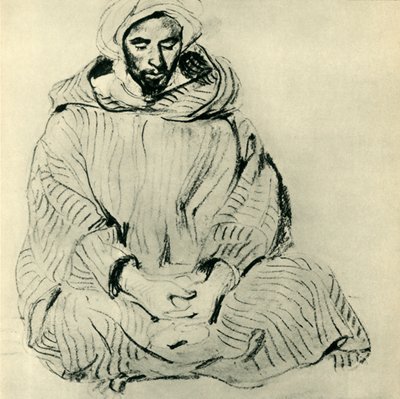 Árabe rezando, 1832, 1943 de Ferdinand Victor Eugene Delacroix