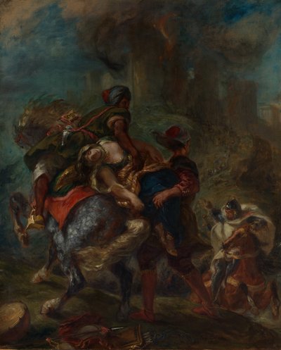 El rapto de Rebeca, 1846 de Ferdinand Victor Eugene Delacroix