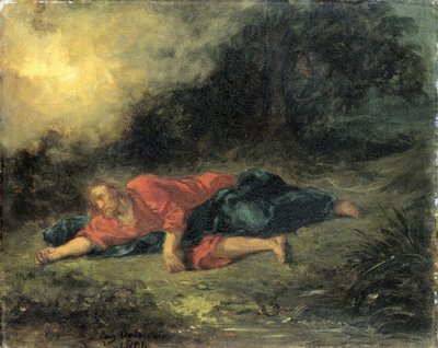 La agonía en el jardín de Eugène Delacroix