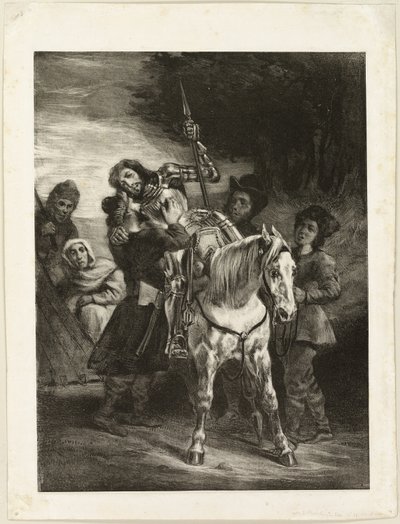 El herido Goetz atendido por los bohemios de Eugène Delacroix