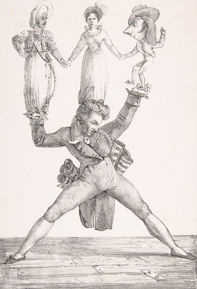 Teatro Italiano de Eugène Delacroix