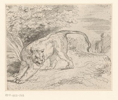 Tijger Tigre en parada de Eugène Delacroix