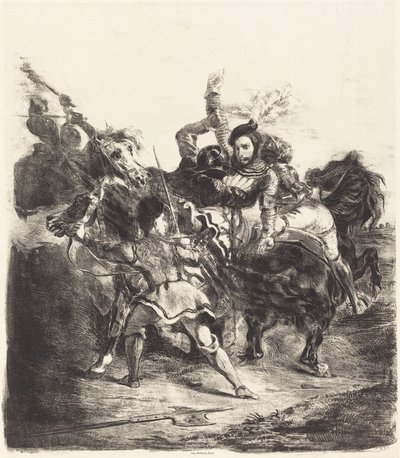 Weislingen Atacado por las Fuerzas de Goetz de Eugène Delacroix