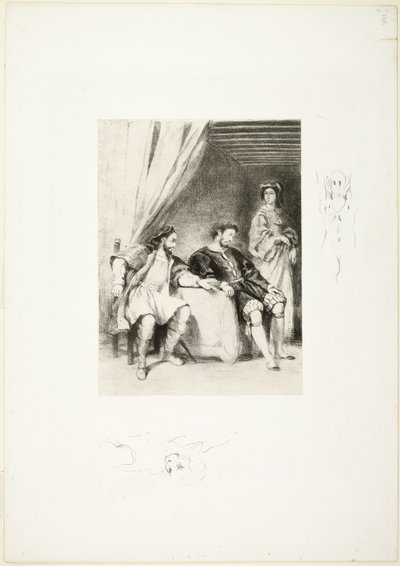 Weislingen prisionero de Goetz de Eugène Delacroix