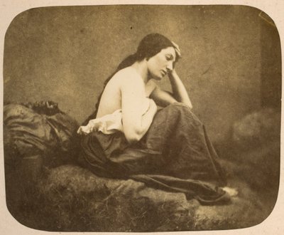 Retrato de mujer de Eugène Durieu