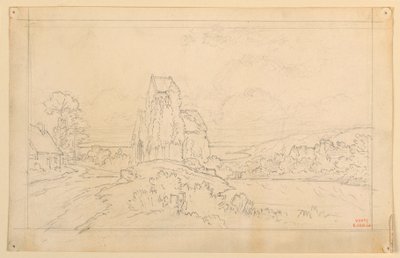 Boceto de paisaje de Eugène Edouard Soulès