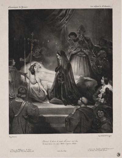 Crónicas de Francia: Los Hijos de Clodomir, 1829 de Eugène François Marie Joseph Devéria