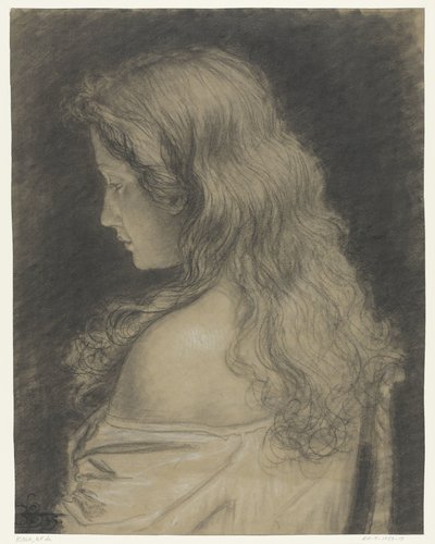 Estudio de una mujer joven, vista de espaldas de Eugène François de Block