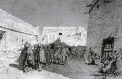 Procesión en un pueblo del Sahel de Eugène Fromentin
