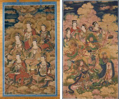 The Bodhisattvas of the Ten Stages in Attaining the Most Perfect Knowledge; The Eight Hosts of Deva, Naga, and Yakshi de Eugène Fromentin