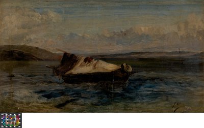 Barco pequeño de Eugene Isabey