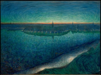 Amanecer sobre el Riddarfjärd de Eugène Jansson