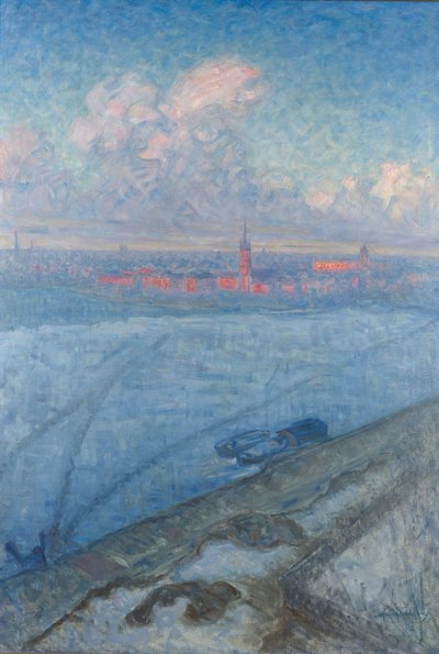La ciudad al atardecer de Eugène Jansson