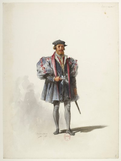 Btv1b84558104 07 - Saint-Saëns - Enrique VIII - Modelos de trajes - Lacoste - 7. Seigneur de Eugene Lacoste