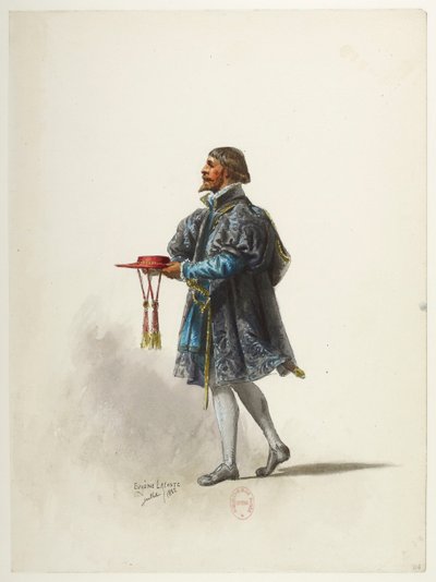 Btv1b84558104 34 - Saint-Saëns - Enrique VIII - Maquettes de costumes - Lacoste - 34. Vestuario de Eugene Lacoste