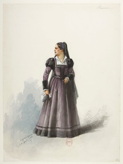 Btv1b84558104 81 - Saint-Saëns - Enrique VIII - Maquettes de costumes - Lacoste - 77. Lady Clarence de Eugene Lacoste