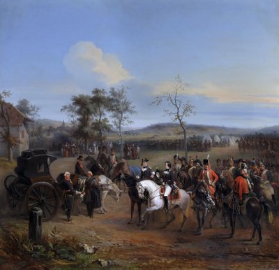 General Despret y Luis Felipe, Duque de Chartres en Gravelotte, julio 1792 de Eugène Louis Charpentier