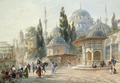 La Mezquita Sehzade en Constantinopla de Eugène Napoleon Flandin