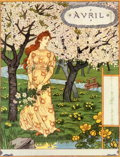 Avril, 1896 de Eugene Grasset