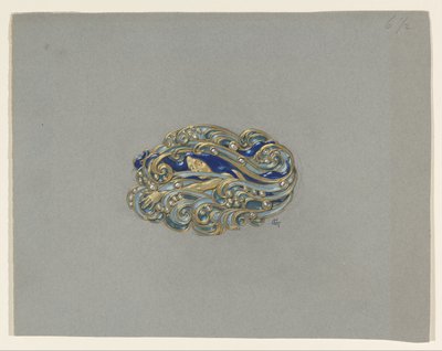 Diseño para un broche de Eugene Grasset