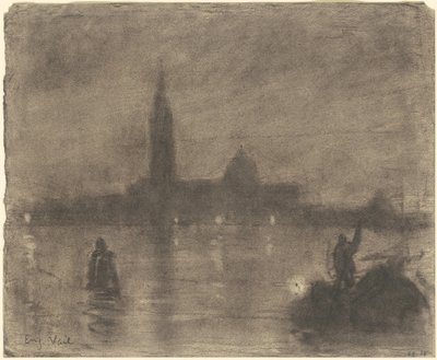 Tarde, San Giorgio Maggiore, Venecia de Eugène Vail