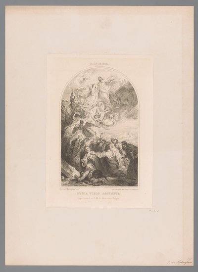 Hemelvaart van Maria Maria virgo assumpta (title on object) de Eugène Van Maldeghem