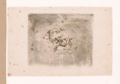 Cabeza de vaca y ternero de Eugène Verboeckhoven