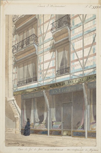 Casa con estructura de hierro y revestimiento de loza vidriada de Eugène Viollet le Duc