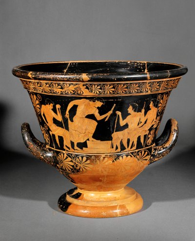 Cráter ático de figuras rojas, llamado cráter de Antaios ... de Euphronios