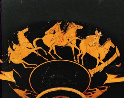 Escena de equitación. Copa con figura roja de Vulci, igual que 10-03-03/63 y 65 ... de Euphronios