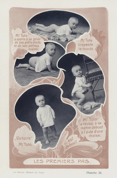 Primeros pasos del bebé (fotografía en blanco y negro) de European Photographer