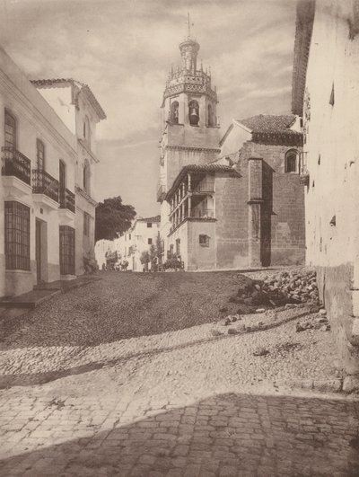 Eglise Santa Maria la Mayor, A Ronda (foto b/n) de European Photographer