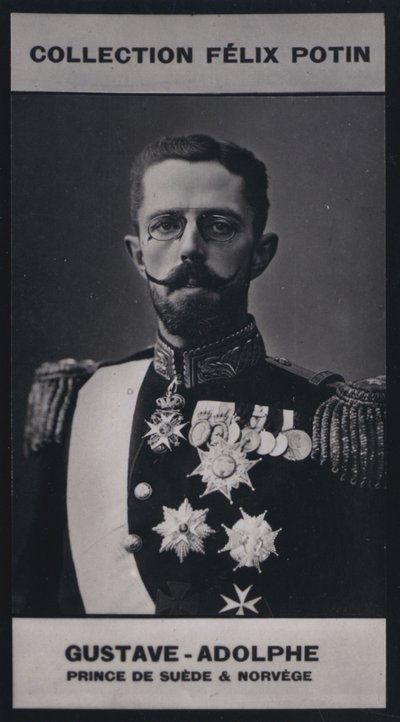 Gustave, Príncipe Real de Suecia y Noruega (1858) de European Photographer