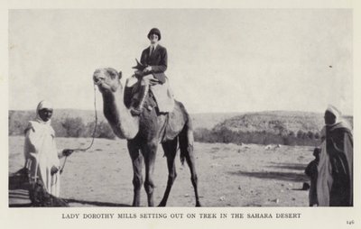 Lady Dorothy Mills partiendo de expedición en el desierto del Sahara de European Photographer