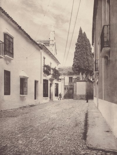 Pres casas en Calle de Gameros, Ronda (foto b/n) de European Photographer