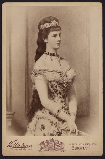 Retrato, Emperatriz Isabel de Austria, conocida como Sisi (foto b/n) de European Photographer
