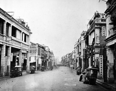 Queens Road, Hong Kong, c.1875 de European Photographer