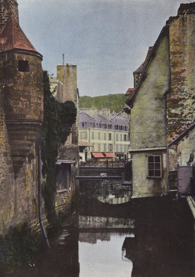 Quimper, casas antiguas en la calle Pichery de European Photographer