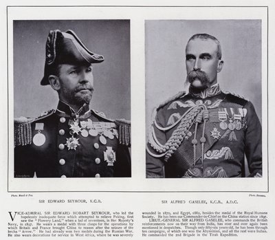 Sir Edward Seymour, Sir Alfred Gaselee (foto en blanco y negro) de European Photographer