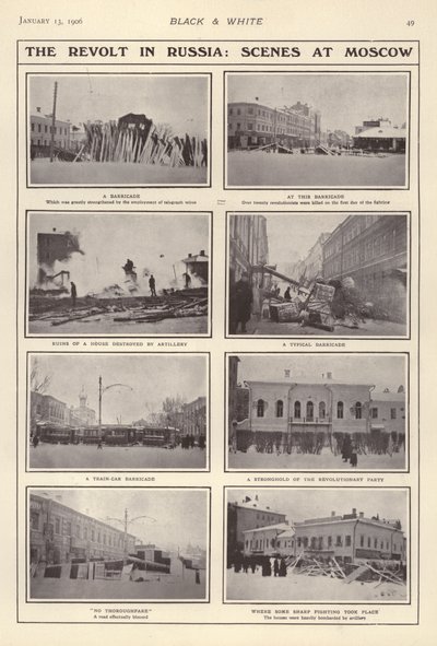 La revuelta en Rusia, escenas en Moscú de European Photographer