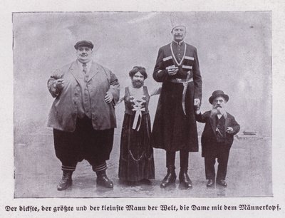 Los hombres más gordos, altos y bajos del mundo, y una mujer barbuda de European Photographer