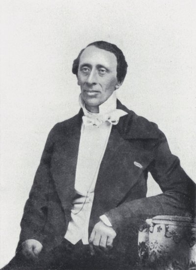 El poeta Hans Christian Andersen (foto en blanco y negro) de European Photographer