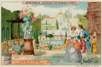 Un jardín francés del siglo XVIII de European School